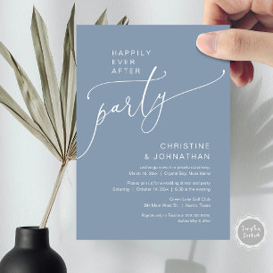 Happily Ever After Wedding Elopement Party Invitation