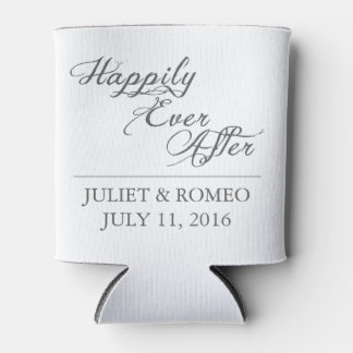 Happily Ever After Wedding Engagement Favor Can Cooler