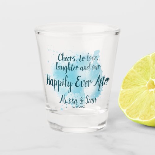 Happily Ever After Wedding FAVOR Bomboniere Shot Glass