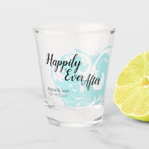 Happily Ever After Wedding FAVOR Bomboniere Shot  Shot Glass