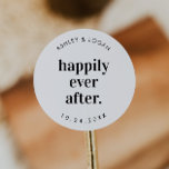 Happily Ever After Wedding Favor Classic Round Sticker<br><div class="desc">Welcome To Our Happily Ever After Wedding Favor Stickers | Happily Ever After Wedding Reception Stickers</div>