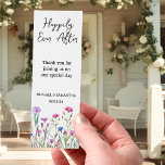 Happily Ever After Wedding Favor Wildflower  Bookmarks<br><div class="desc">This design may be personalized in the area provided by changing the photo and/or text. Or it can be customized by clicking Personalize this Template and then choosing the click to customize further option and delete or change the color of the background, add text, change the text color or style,...</div>