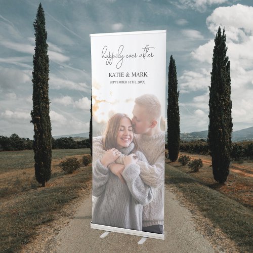  Happily Ever After Wedding Full Photo Sign