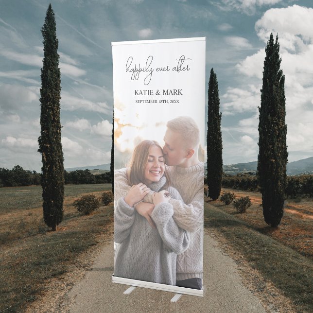  Happily Ever After Wedding Full Photo Sign (Happily Ever After Wedding Full Photo Sign)