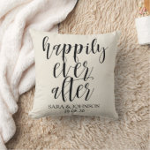 happily ever after|wedding gift for couple throw pillow (Blanket)