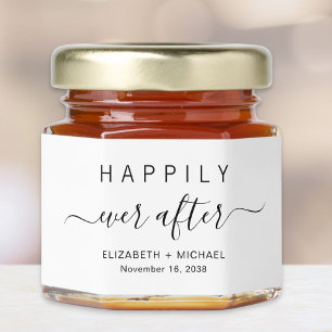 Happily Ever After Wedding Honey Jar Favors