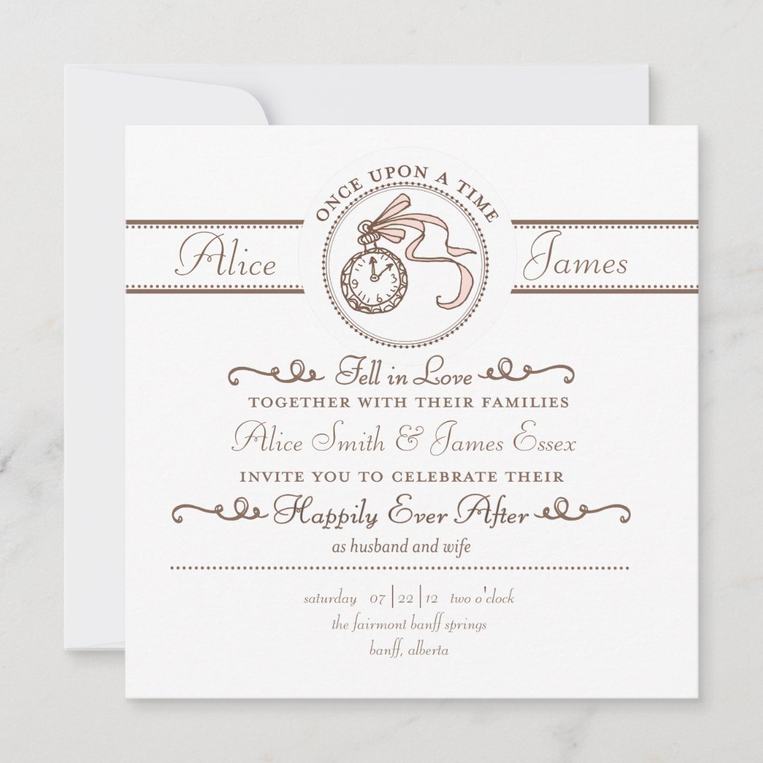 Happily Ever After Wedding Invitation Zazzle