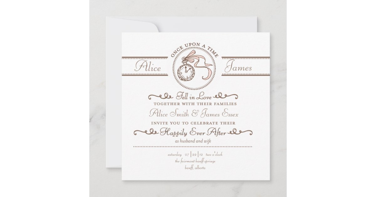 Happily Ever After Wedding Invitation Zazzle