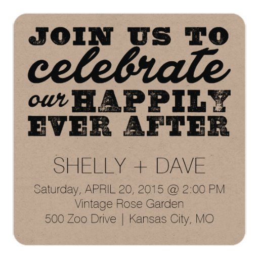 Ever After Wedding Invitations 3