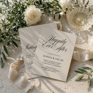 Happily Ever After Wedding Invitation Set