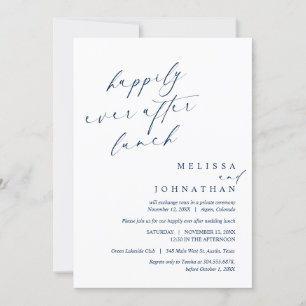 Happily Ever After Wedding Lunch Celebration Invitation