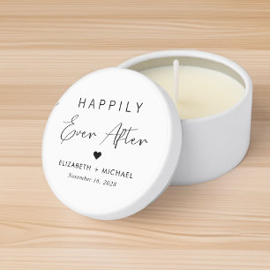  Happily Ever After Wedding Mini Candle Favors