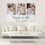 Happily Ever After Wedding Minimalist Simple Canvas Print<br><div class="desc">Capture the essence of your love story with our "Happily Ever After" Wedding Minimalist Simple Faux Canvas Print. This timeless piece of art exudes sophistication and understated elegance, featuring a minimalist design that complements any decor. The faux canvas material adds a touch of texture, providing the appearance of a real...</div>
