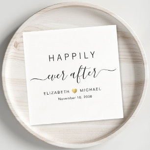 Happily Ever After Wedding Napkins