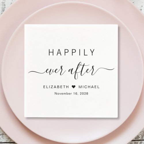 Happily Ever After Wedding Napkins