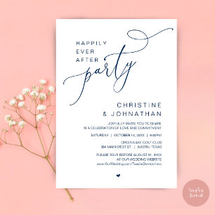 Happily Ever After Wedding Party Dinner Dancing Invitation