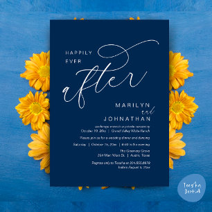Happily Ever After Wedding Party Dinner Dancing Invitation
