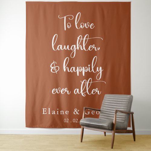 Happily Ever After Wedding Photo Prop Backdrop