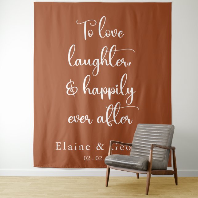 Happily Ever After Wedding Photo Prop Backdrop (In Situ)