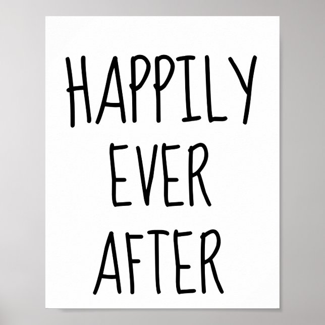 HAPPILY EVER AFTER WEDDING POSTERS (Front)