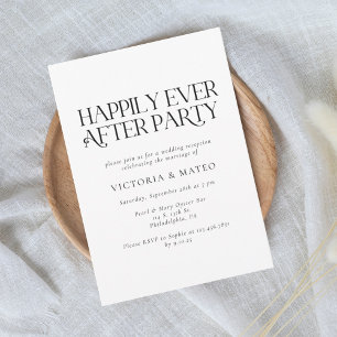 Happily Ever After Wedding Reception Invitation