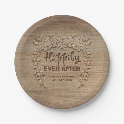 Happily Ever After Wedding Reception Paper Plates