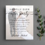 Happily Ever After Wedding Reception Photo Invite