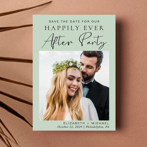 Happily Ever After Wedding Reception Photo Sage Save The Date