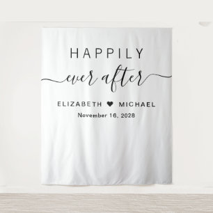 Happily Ever After Wedding Reception Tapestry