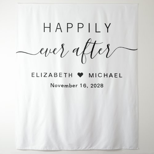 Happily Ever After Wedding Reception Tapestry
