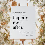 Happily Ever After Wedding Reception Welcome Sign<br><div class="desc">Welcome To Our Happily Ever After Wedding Welcome Sign | Happily Ever After Wedding Reception Welcome Sign</div>