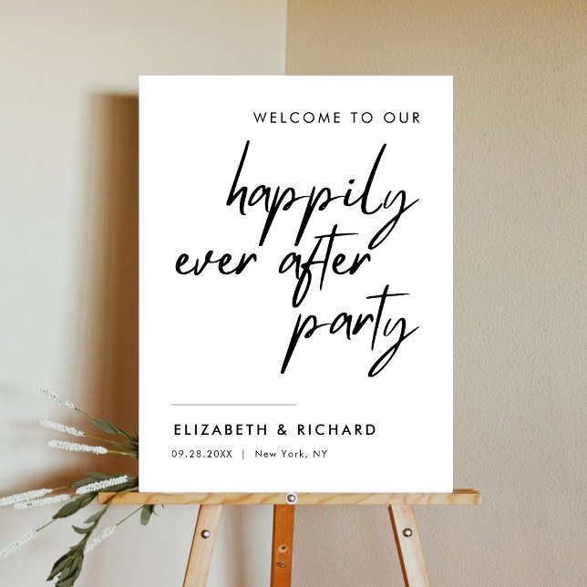 Happily Ever After Wedding Reception Welcome Sign (Creator Uploaded)