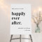 Happily Ever After Wedding Reception Welcome Sign