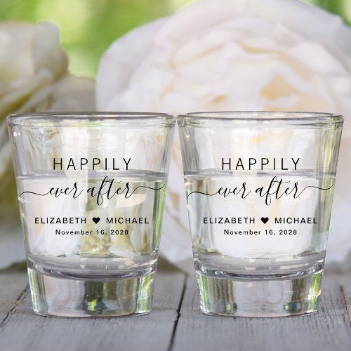 Happily Ever After Wedding Shot Glass