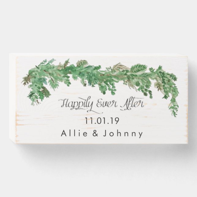 Happily Ever After Wedding Sign (Front Horizontal)