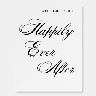 Happily Ever After Wedding Sign