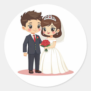 Happily Ever After Wedding Sticker