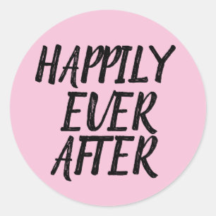 HAPPILY EVER AFTER WEDDING STICKERS