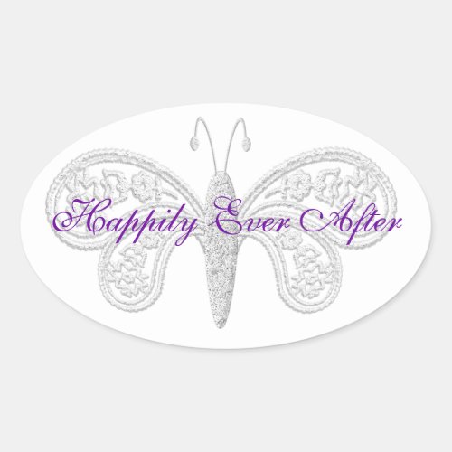 Happily Ever After Wedding Stickers seals