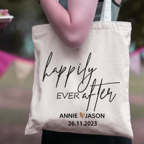 Happily Ever After Wedding Tote Bag