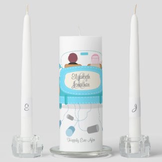 Happily Ever After Wedding Unity Candle Set
