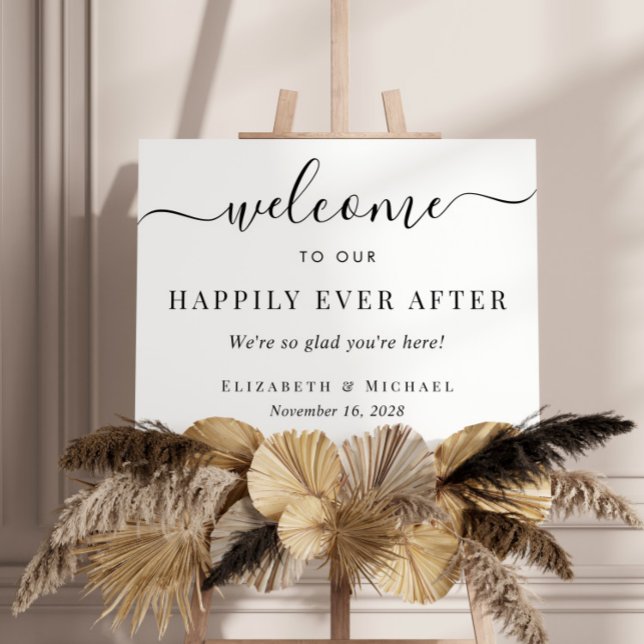 Happily Ever After Wedding Welcome Foam Board (Creator Uploaded)