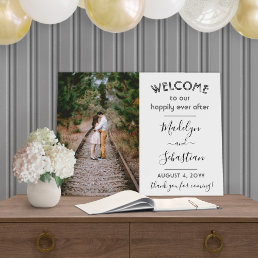 Happily Ever After Wedding Welcome Photo Foam Board