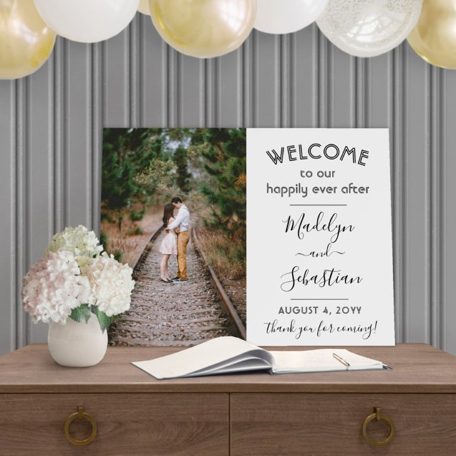 Happily Ever After Wedding Welcome Photo Foam Board (Creator Uploaded)