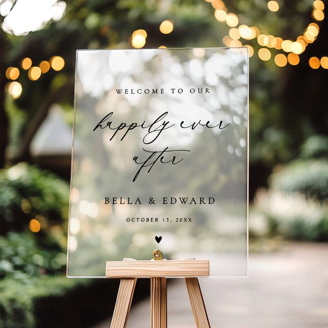 Happily Ever After Wedding Welcome Reception Sign  (Creator Uploaded)