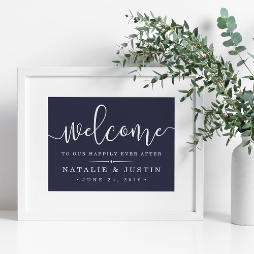 Happily Ever After  Wedding Welcome Sign