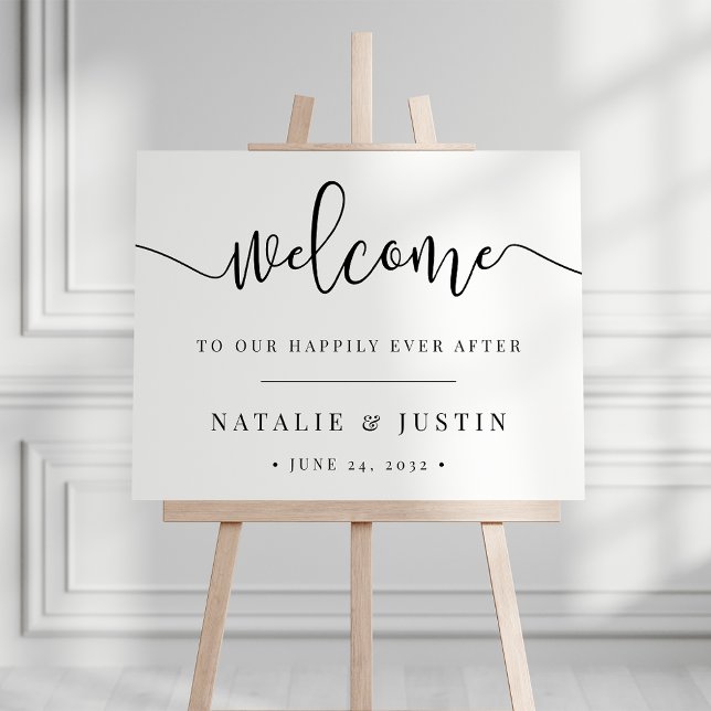 Happily Ever After Wedding Welcome Sign (Creator Uploaded)