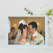 Happily Ever After with Hearts Wedding Photo (Standing Front)