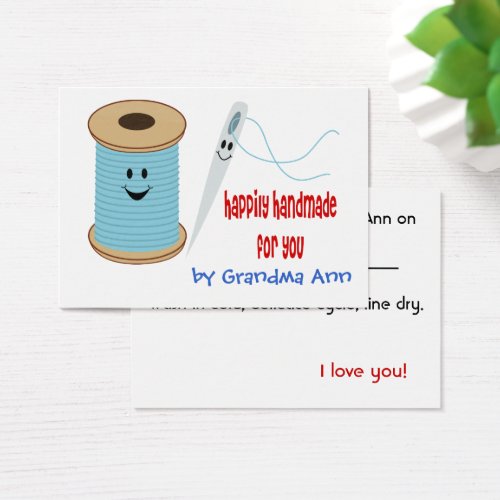 Happily Handmade Hang Tag Business Card