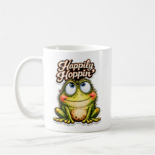 🐸 Happily Hoppin’ – Cute Frog Coffee Mug ☕✨